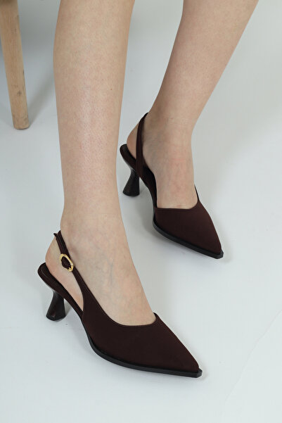 wolfcity Γόβες με ψηλό τακούνι - Καφέ - Μεσαία τακούνια (5-9 cm)