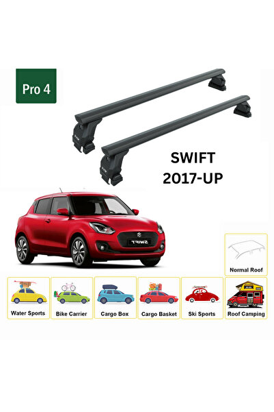 auto paw Suzuki Swift Ara Atkısı Siyah Set 2017- Pro 4