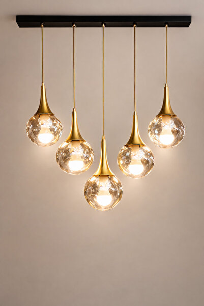 MINIMAL ETICARET VE BILGI TEKNOLOJILERI Rains Gold Chrome Linear 5'li Honey Y...
