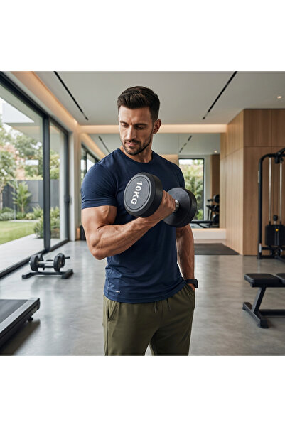 MY LIFE FITNESS دمبل حديد قابل للتعديل متعدد الأوزان – مقبض مانع للانزلاق – م...