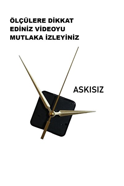 CNR SHOP Saat Mekanizması, 18 mm ŞAFT BOYU Sessiz Çalışır Saat Motoru Akrep-Y...
