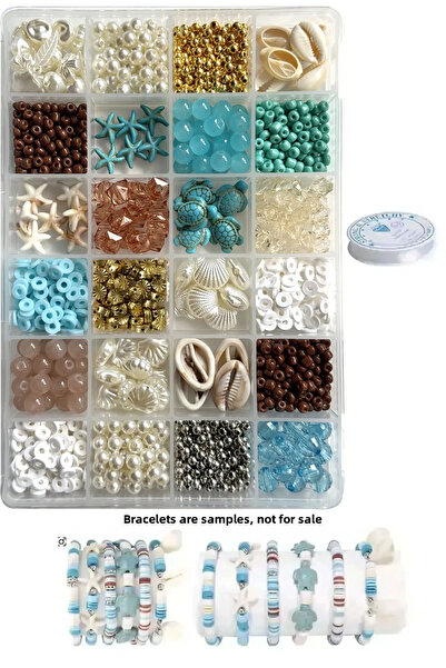 By MO Accessories Καλοκαιρινή σεζόν Φυσική πέτρα Αστερίας Κοχύλι Fimo με Χάντ...