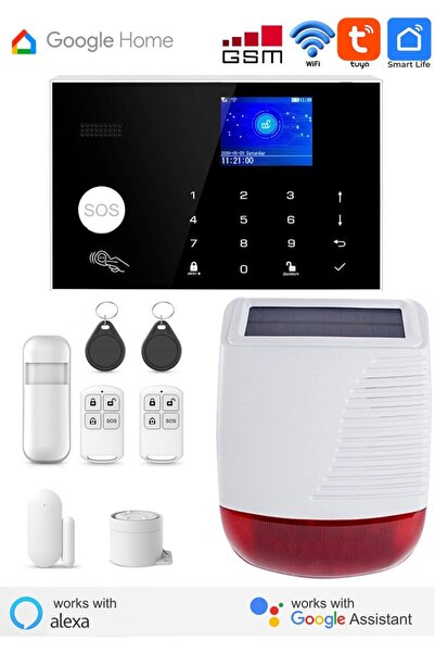 O-KAM Tuya Akıllı Kablosuz (WiFi) Ev Güvenlik Alarm Seti Google Home Destekli