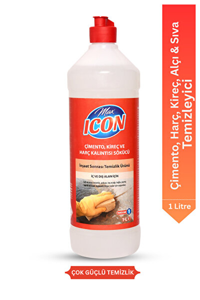 MAX ICON Çimento ve Kireç Sökücü 1 L – Harç Kalıntısı Temizleyici, İnşaat Son...