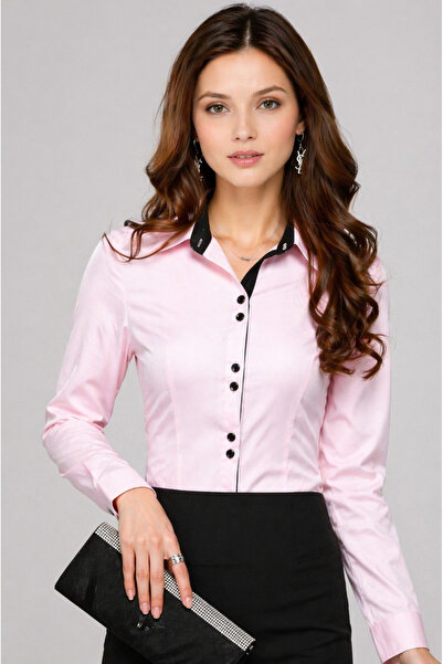 by shirts collection Ροζ κομψό πουκάμισο ελίτ