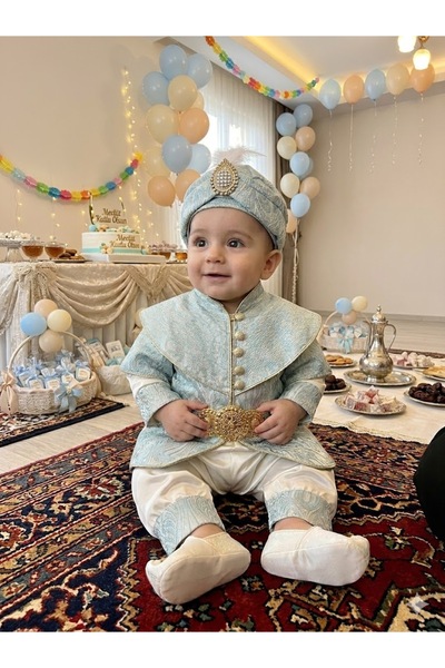 biyan collection Erkek Bebek Mevlütlük Şehzade Sünnetlik Mevlüt Sünnet Kıyafe...
