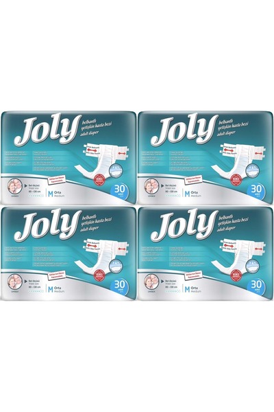 Jolly Joly Yetişkin Bezi Bel Bantlı M - Orta - Medium 120 Adet