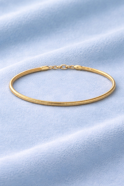 Sylvera Shop Snake Zincir Çelik Bileklik - Şık Minimal Tasarım (Gold Renk)