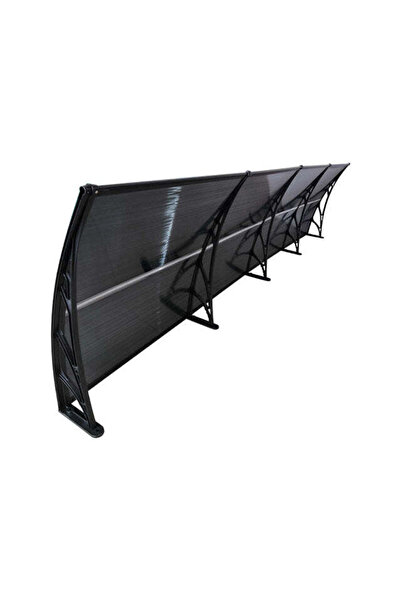 MAPROFI Copertina de usa, MODEL-H 300x100 cm Negru/Gri Antracit, Placa Policarbonat 5 mm, Suporturi din ABS