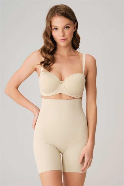 Mariposa Secret Micro Fabric Silicone Banded Long Tight Shorts Corset