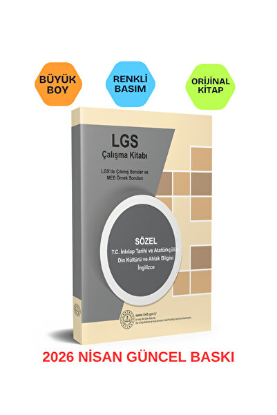 Kurul Yayıncılık 2026 8.Sınıf LGS Çıkmış Sorular ve MEB Örnek Soruları Tarih-...