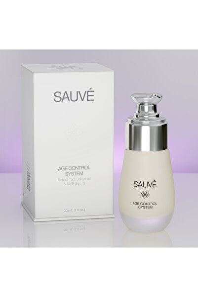 Sauvé Age Control System 30ml - Complex de Intinerire a Tenului cu Retinol, Bakuchiol, Peptide si Vitamina C, Produs pentru Skincare