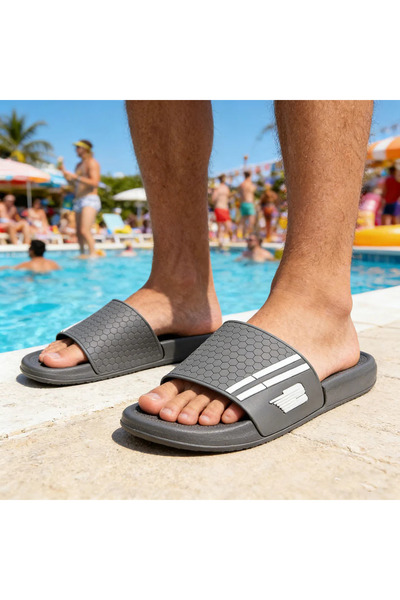 Tmall Men 'House Slippers , PVC, PB2031, gray