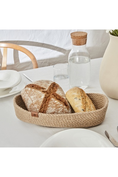 Karaca Home Alba Jute Oval Decorative Plate 37 cm