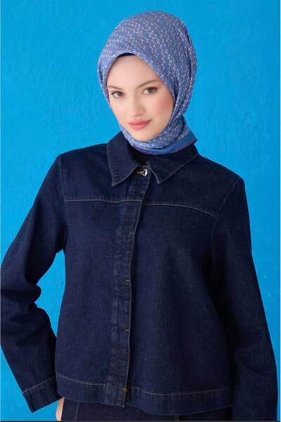 Belli Κασκόλ Twill Μετάξι - 4128-50 Μπλε τζιν