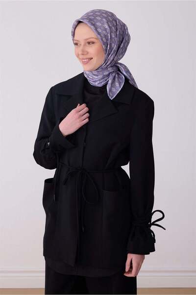 Belli Μεταξωτό μαντήλι τουίλ - 4308-35 Λιλά