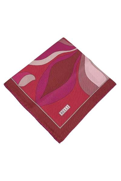 Belli Eșarfă Twill mătase - 4108-88 Roșu