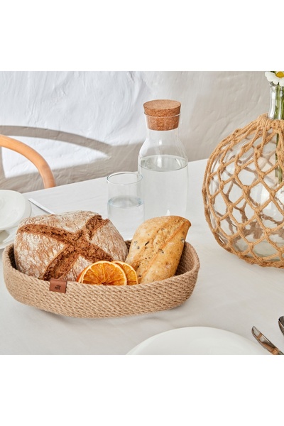 Karaca Home Alba Jute Oval Decorative Plate 32 cm