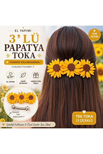 Design 4N Papatya Toka / Keçe Papatya Toka (12cm)