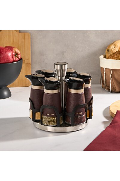 Karaca Νέο Λατινικό Σετ Μπαχαρικών 7 Τεμαχίων Στρογγυλό