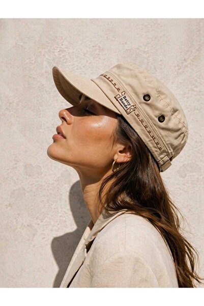 Handmade Betty Bands Bej Baker Boy Kasket Şapka – Lacivert Newsboy / Castro T...