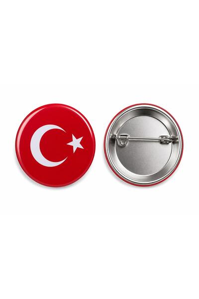 maycollection Türk Bayrağı Rozeti Çanta Rozeti-Yaka İğnesi-Şapka Aksesuarı (4...