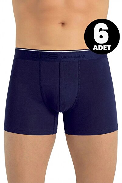 Öts 6-Pack Men's Boxer Lycra Stretchy Underwear (96% Cotton - 4% Elastane)