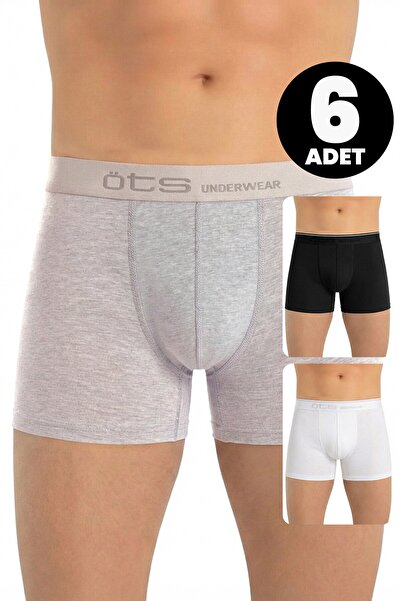 Öts Ανδρικό Lycra Boxer 6 τεμαχίων έγχρωμο