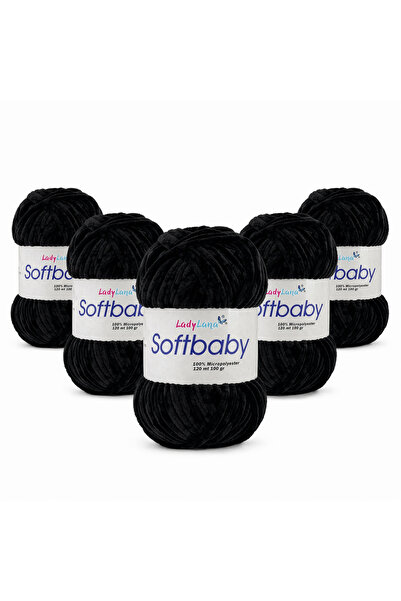 Ladylana SoftBaby (Velvet-Chenille) Πλεκτό σχοινί χειροποίητης πλέξης (5 νήμα...