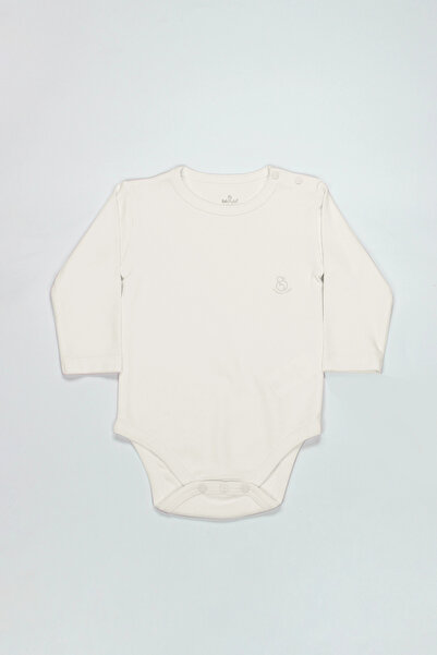 Bistyle Natural basic style long sleeve bodysuit 17104 ecru