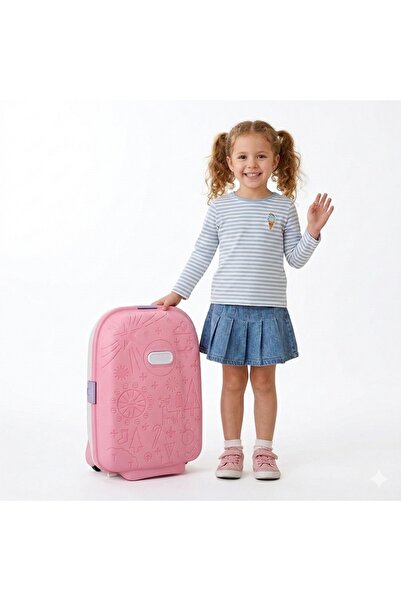 UNIQVIBE Troler pentru Copii cu Maner Extensibil RollyON UniqViBE® 43 CM, Pink