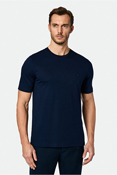 Abdullah Kiğılı Βαμβακερό μπλουζάκι με κανονική εφαρμογή με λαιμόκοψη