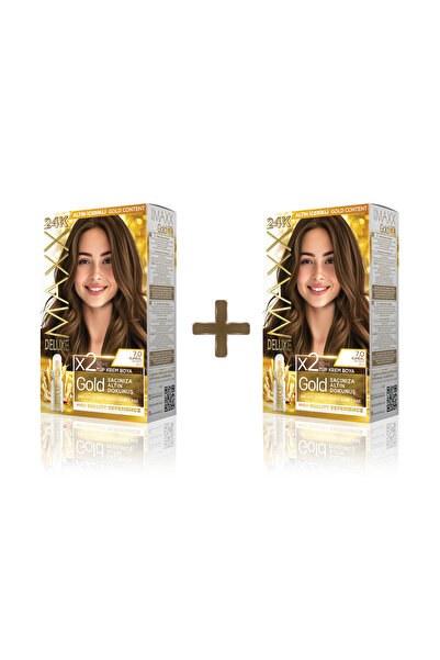 MAXX DELUXE 2'li Golden Beauty Set Saç Boyası 7.0 Kumral