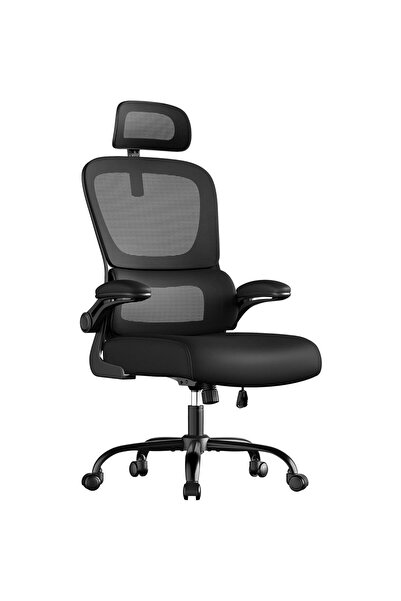 SONGMICS Scaun de birou ergonomic din plasă, cu suport lombar reglabil, tetie...
