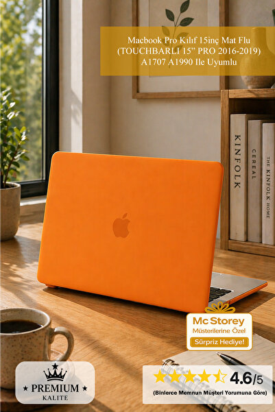 Mcstorey Macbook Pro Kılıf 15inç Mat Flu (TOUCHBARLI 15" PRO 2016-2019) A1707...