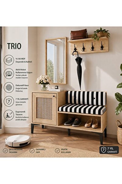 VENATTO Tarz dekoratif portmanto/ayakkabılık (%100mdf)