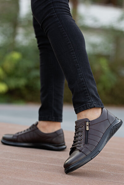 Daxtors D262 Model Orthopedic Genuine Leather Men's Casual Shoes - Guaranteed