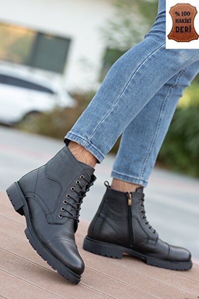 Daxtors D4002 Μοντέλο Γνήσιο Δέρμα - Ανδρικές Μπότες Cold Proof