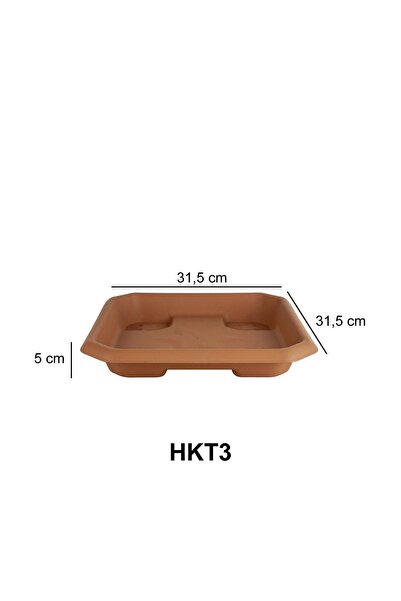 SERİNOVA Hisar Küçük Kare Saksı Tabağı No:3 – Kare Tasarımlı Saksılar İçin No...