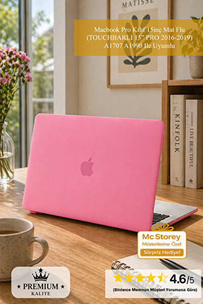 Mcstorey Macbook Pro Kılıf 15inç Mat Flu (TOUCHBARLI 15" PRO 2016-2019) A1707...
