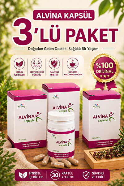 ALVİNA DETOX Kapsül ( 3 kutu)