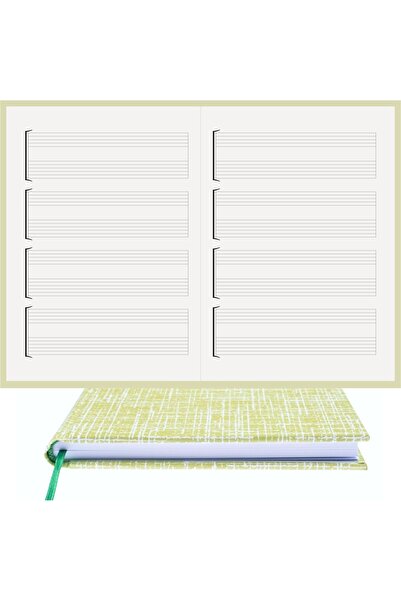 BİDEFTER Guitar Notepad (KEY-FREE NAILED) 100% Handmade, Hand Stitched (THREA...