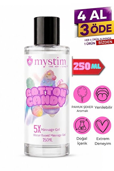 Mystim The Way I Like It Pamuk Şeker Aromalı 250ml Kayganlaştırıcı Jel