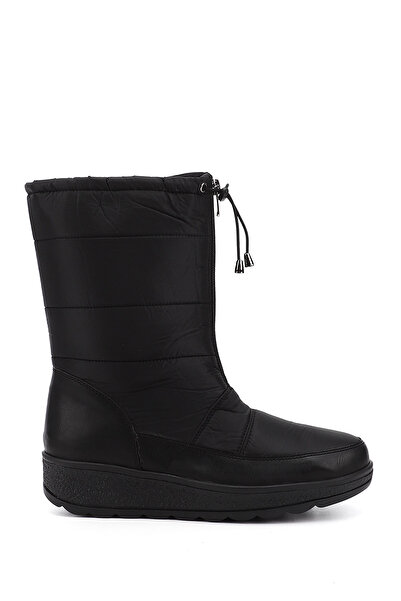 GÖNDERİ(R) Γυναικείες / Κορίτσια Μαύρες μπότες χιονιού με φερμουάρ Thermo Sol...
