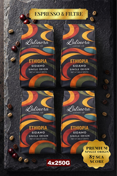 Lalinora Coffee Co Ethiopia Sidamo Core Coffee Espresso & Filter Sca 87 Point...