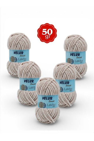 LaVita Yarn LaVita Velur Small Kadife El Örgü İpi %100 Polyester 250gr 5 ADET...