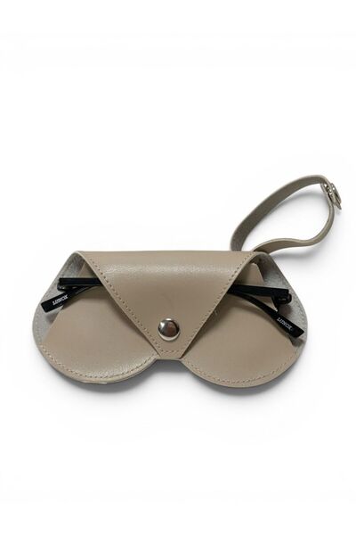 Mia Belt Κρεμαστή θήκη γυαλιών σε σχήμα καρδιάς, πράσινη από συνθετικό δέρμα,...