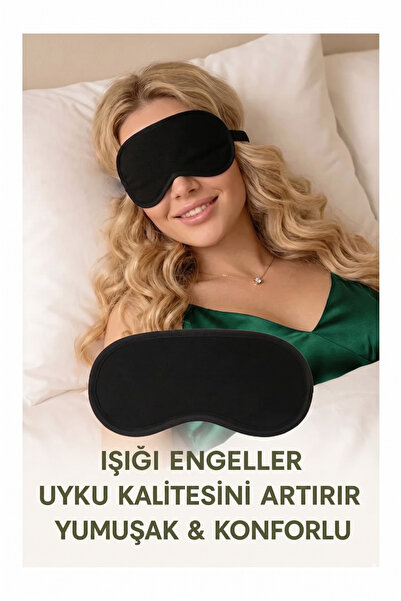Sleeping Patch Lightproof Black Soft Fabric Sleeping Mask Eye Patch Eye Mask
