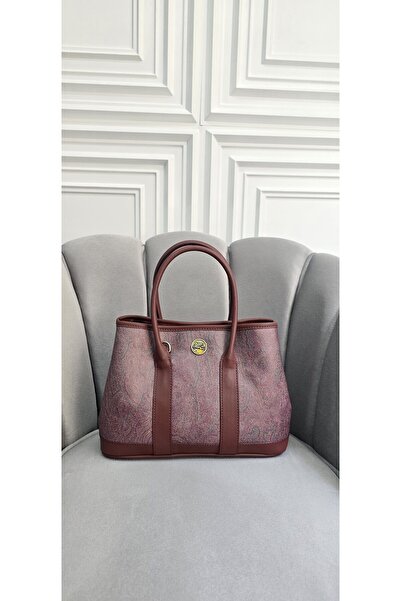 Ventus Ethnic Pattern Women's Handbag Burgundy