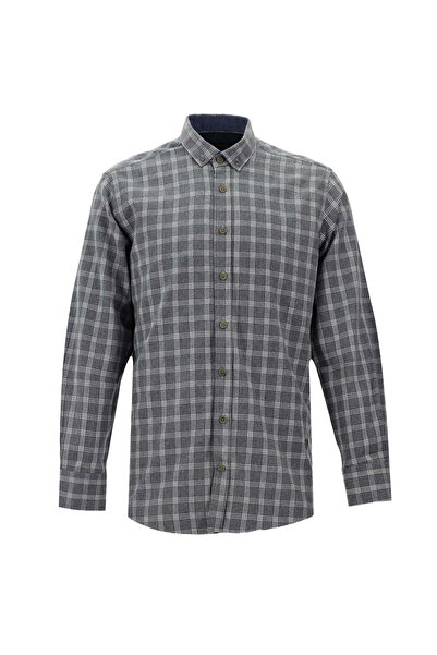 Abdullah Kiğılı Πουκάμισο Ξυλοκόπο με καρό σχέδιο - Μακρυμάνικο, Κανονική Εφα...